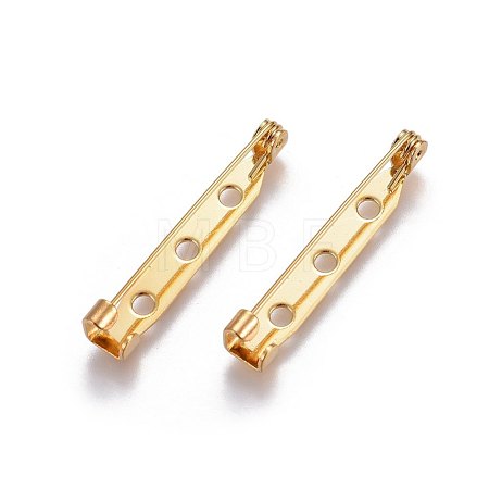 304 Stainless Steel Brooch Findings X-STAS-L221-01A-1