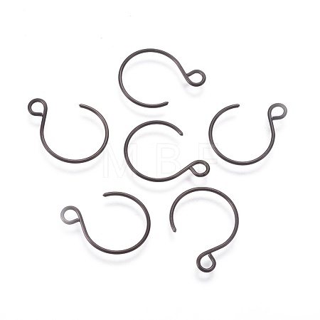 304 Stainless Steel Earring Hooks Ion Plating(IP) STAS-O119-10B-1