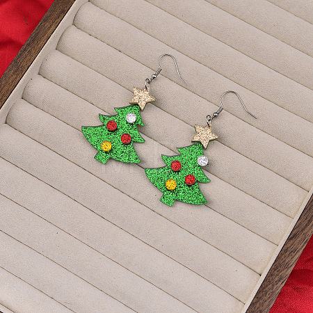 Christmas Acrylic Dangle Earrings FS-WGDBFB5-03-1