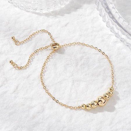 Brass Cable Chains Slider Bracelets BJEW-JB12813-02-1