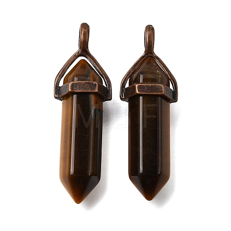 Natural Tiger Eye Pendants G-H360-01R-07-1