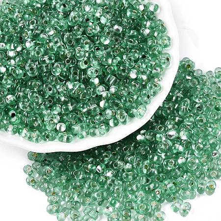 Baking Paint Transparent Glass Seed Beads SEED-N006-05J-1