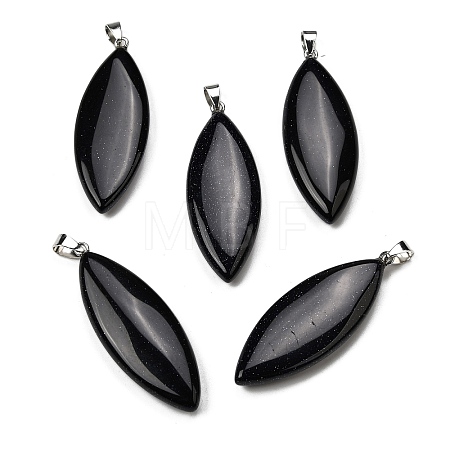 Synthetic Blue Goldstone Big Pendants G-F820-06J-1