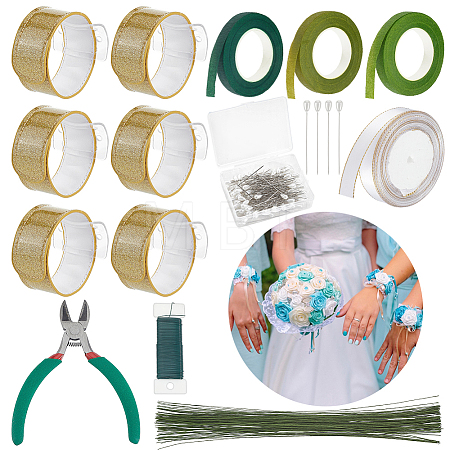 PU Leather with Iron Slap Bracelets DIY-HS0002-63A-1