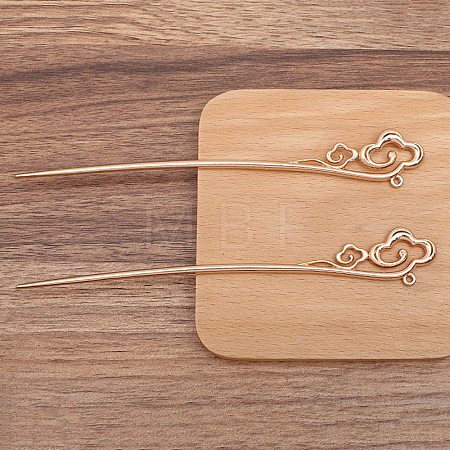 Ancient Style Alloy Hair Stick Finding PW-WGB506A-03-1