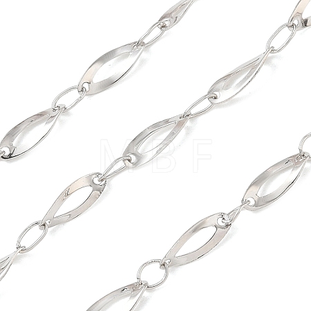 Rack Plating Brass Oval Link Chains CHC-N009-05P-1
