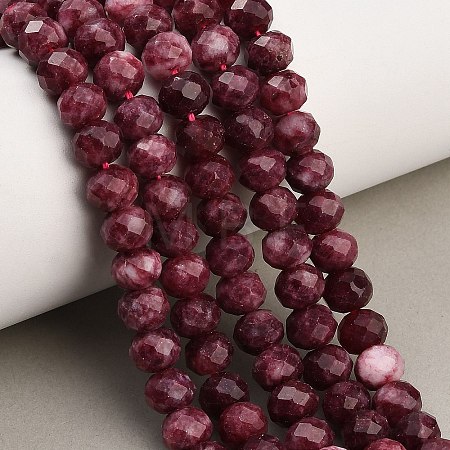 Faceted Dyed Natural White Jade Beads Strands GG-CBAE966-01A-J-1