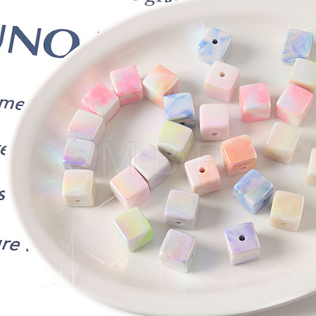 Transparent Acrylic Beads OACR-H038-11-1