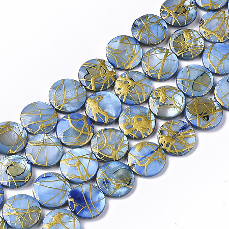 Drawbench Freshwater Shell Beads Strands X-SHEL-T014-012A-1