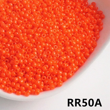 Opaque 11/0 Glass Seed Beads SEED-I013-2mm-RR50A-1