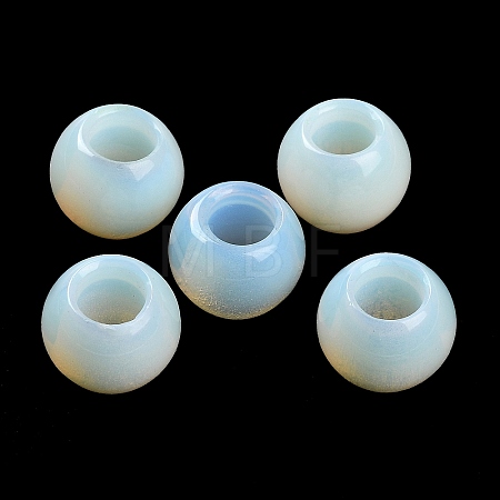 Opalite European Beads G-R488-01B-1
