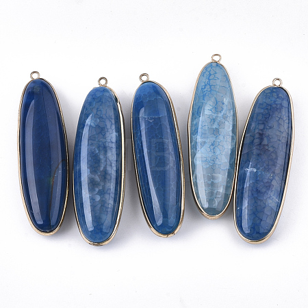 Natural Agate Big Pendants G-S344-64A-1