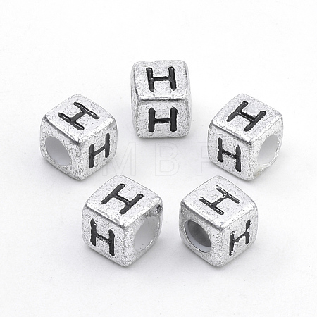 Plated Acrylic Beads PB43C9308-H-1