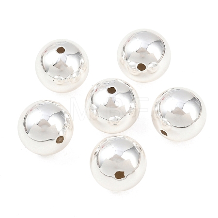 Round Brass European Beads KK-G512-08S-1