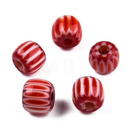 Handmade Lampwork Beads Strands LAMP-N023-003-08-1