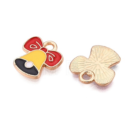 Christmas Theme Alloy Enamel Pendants ENAM-T020-10V-1