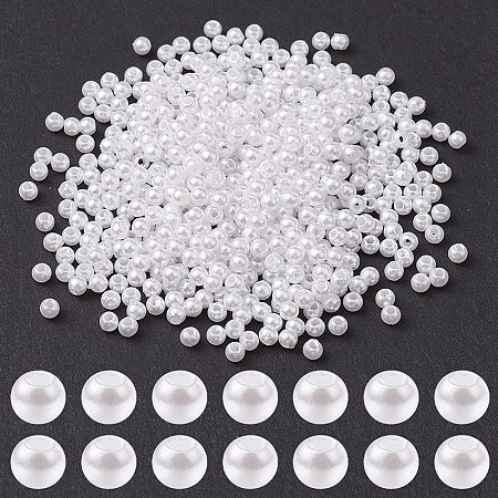 ABS Plastic Imitation Pearl Beads KY-KY0001-51-1