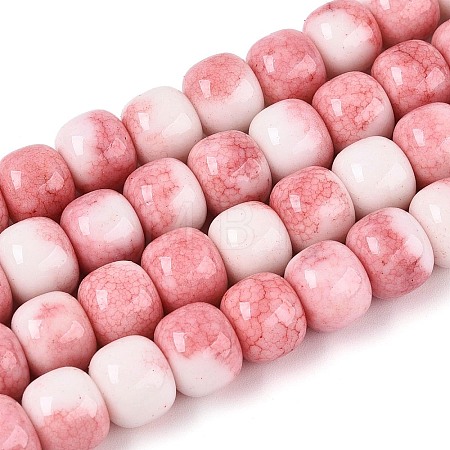 Ombre Effect Dyed Glass Beads Strands GLAA-N067-01A-09-1