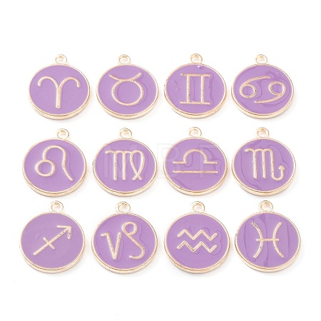 Alloy Enamel Pendants ENAM-S124-01A-01-1