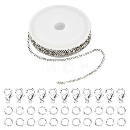 DIY Chains Bracelet Necklace Making Kit DIY-YW0005-82P-1