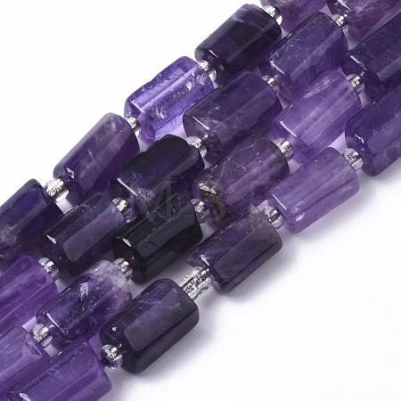 Natural Amethyst Beads Strands G-S345-8x11-004-1