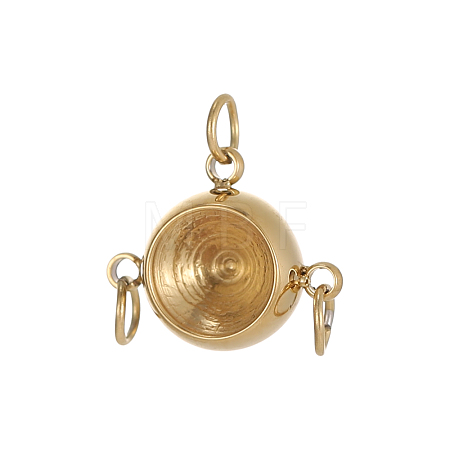 202 Stainless Steel Pendant Rhinestone Settings STAS-OY006-54G-1