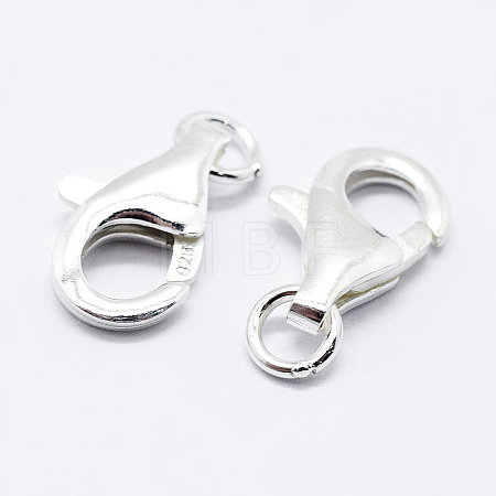 925 Sterling Silver Lobster Claw Clasps STER-K167-074B-S-1