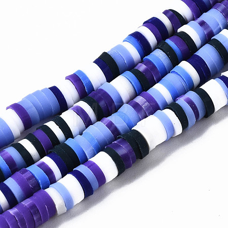 Handmade Polymer Clay Beads Strands CLAY-N008-010-H48-1