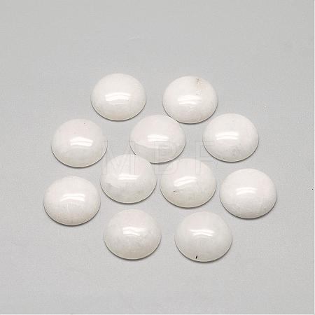 Natural White Jade Cabochons G-R416-10mm-11-1