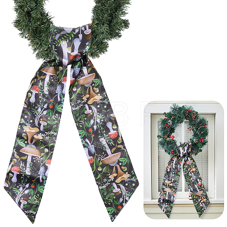 1Pc Mushroom Printed Polyester Wrap Lady Belts AJEW-CP0009-89B-1