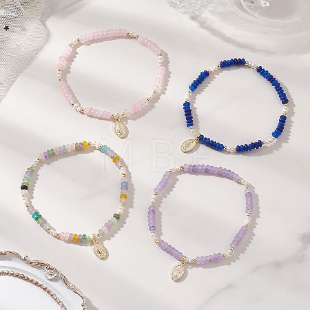 304 Stainless Steel Charm Bracelets BJEW-JB13091-1