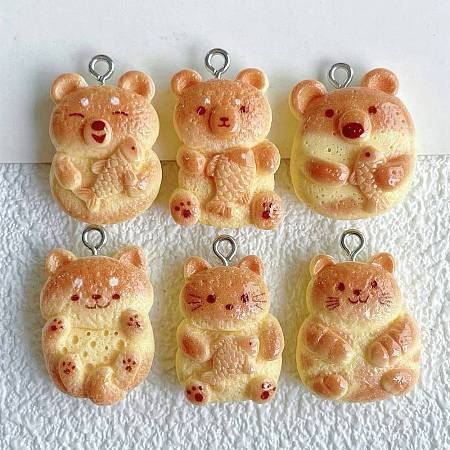 Cute Resin Pendants RESI-V005-005-1