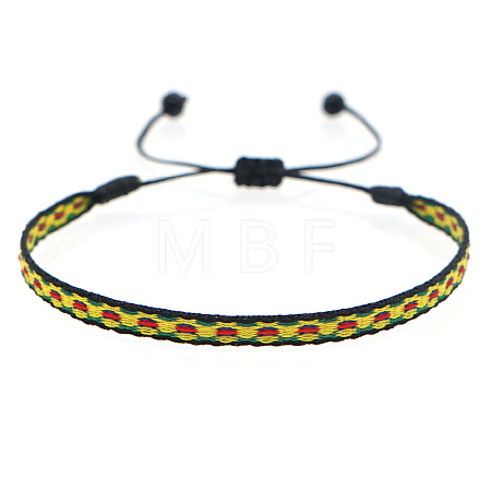 Vintage Bohemian Cotton Cord Braided Bracelets HL6263-7-1