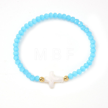 Bohemian Glass Beads Stretch Bracelets LS-KO2121-15-1