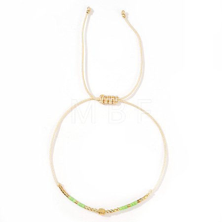 Glass Seed Bead Braided Bracelets for Women AW0420-4-1