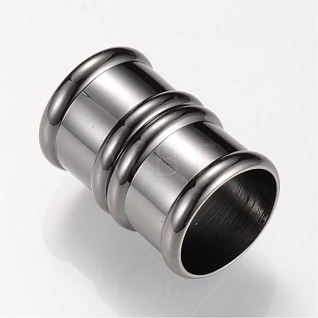 Brass Magnetic Clasps with Glue-in Ends KK-R052-22B-1