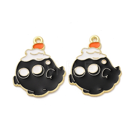 Halloween Alloy Enamel Pendants STAS-I354-01G-C01-1