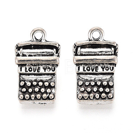 Tibetan Style Alloy Pendants TIBEP-T054-30AS-1
