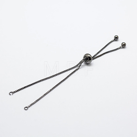 Rack Plating Brass Chain Bracelet Making X1-KK-A142-018B-1