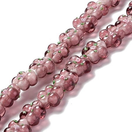 Handmade Lampwork Beads Strands LAMP-D015-08B-1