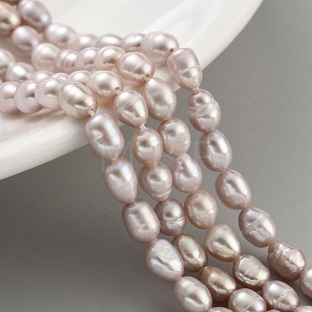 Natural Cultured Freshwater Pearl Beads Strands PEAR-P062-05B-1