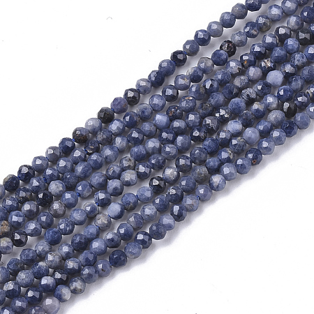 Natural Sapphire Beads Strands G-S361-2mm-009-1