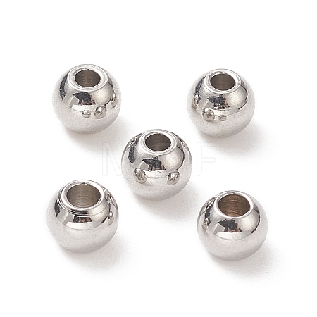Tarnish Resistant 304 Stainless Steel Round Spacer Beads STAS-N020-18C-1