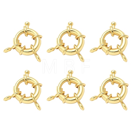 Rack Plating Brass Spring Ring Clasps KK-YW0001-47-1