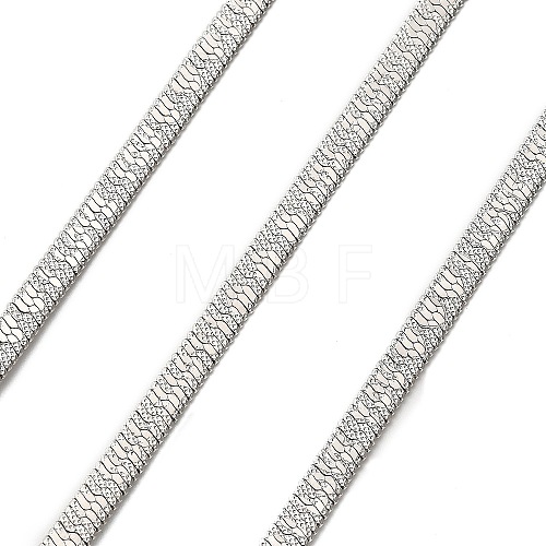 304 Stainless Steel Herringbone Chains CHS-A016-35A-P01-1