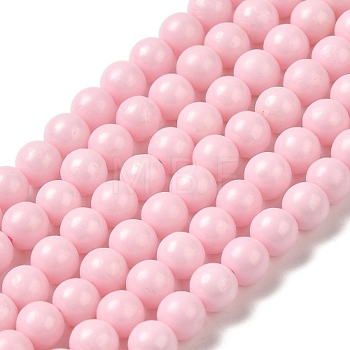 Cubic Zirconia Imitation Pearl Bead Strands ZIRC-P109-03C-10-1