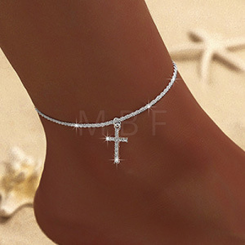 Alloy Chain Anklets for Women WGC4CD6-03-1