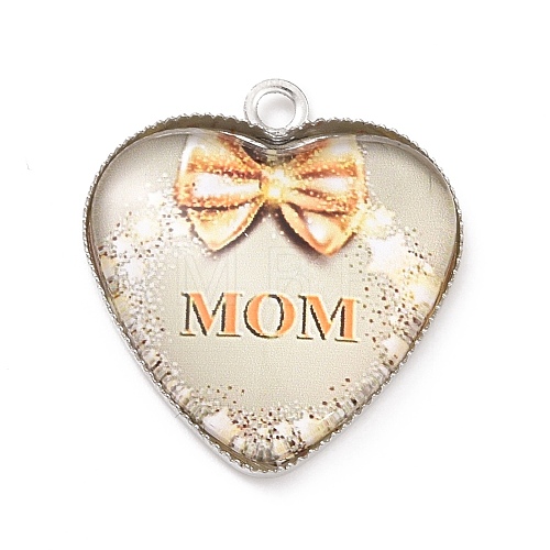 Mother's Day Alloy Pendants FIND-A014-01B-1