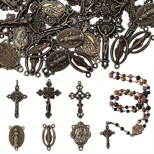 DIY Religion Pendants & Links Jewelry Making Finding Kit DIY-SZ0007-29-1