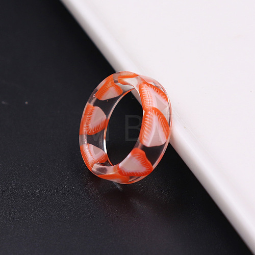 Transparent Resin Finger Rings WGC4E19-09-1